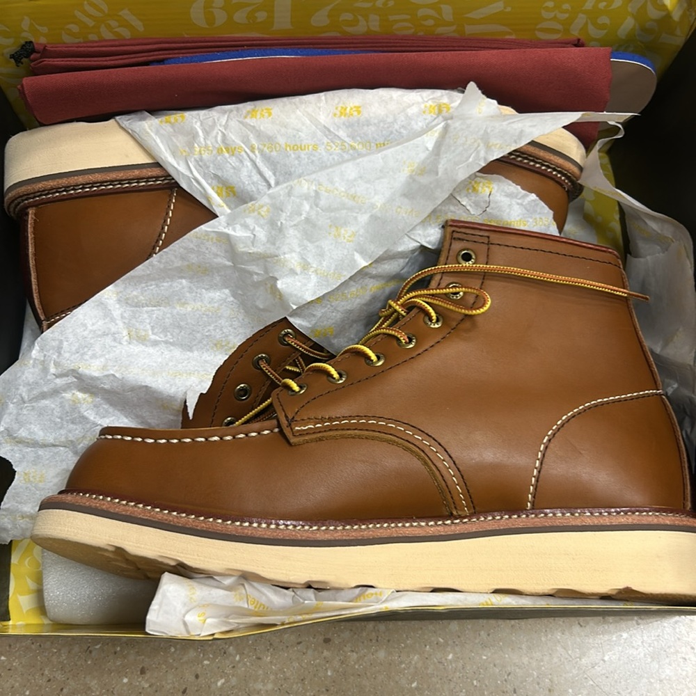 NIB! TAFT 365 Men's Model 002 Moc-toe Boot, Honey - Picture 8 of 10